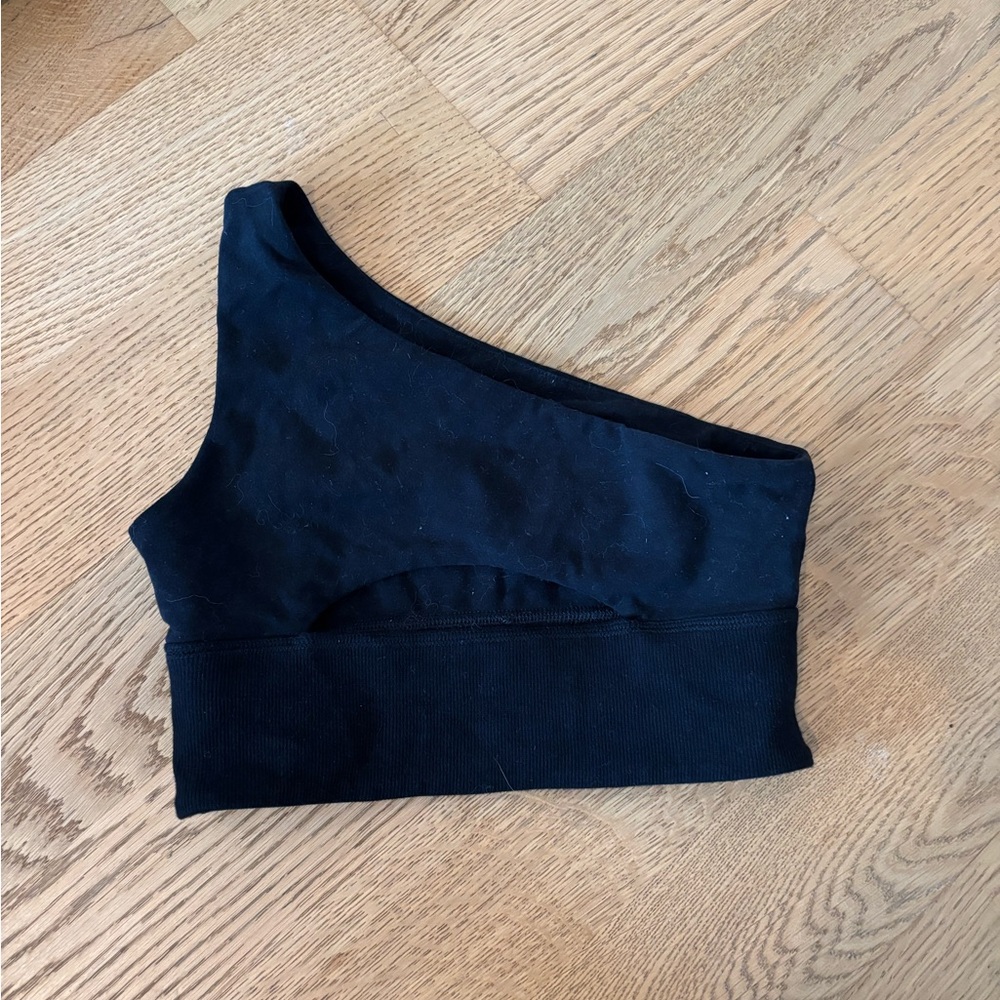 Sincerely Jules x Bandier Black Asymmetric Top with Cutout Size XS